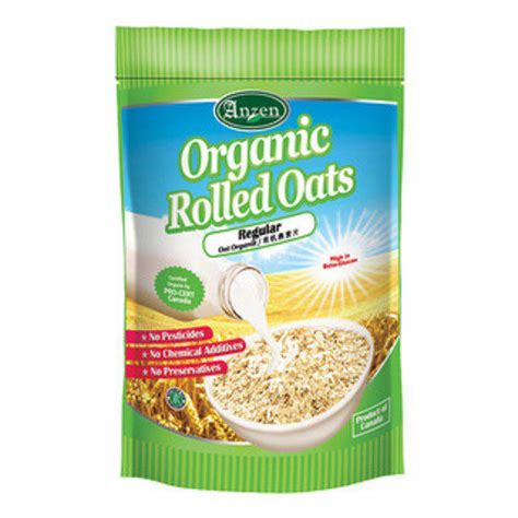 ANZEN ORGANIC ROLLED OAT REGULAR 500G Anytime Grocer