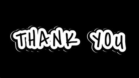 Thank You Animated Art Typography Stock Footage Video (100% Royalty ...