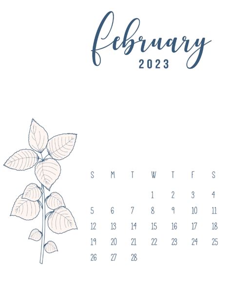 Free Printable February Calendars Save It And Print It Whenever