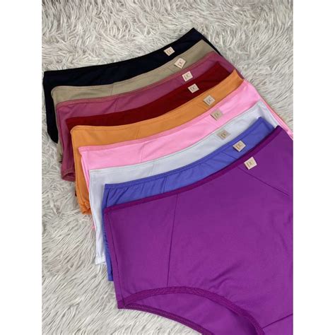 Kit 5 Calcinha Cintura Alta Plus Size Hot Pants Calçola Senhora Básica Tangão Segura Barriga