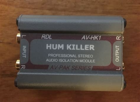 Radio Design Labs Rdl Av Hk Hum Killer Stereo Audio Reverb