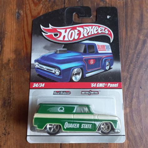 Jual Hot Wheels Gmc Panel Real Riders Quaker State Hijau Premium