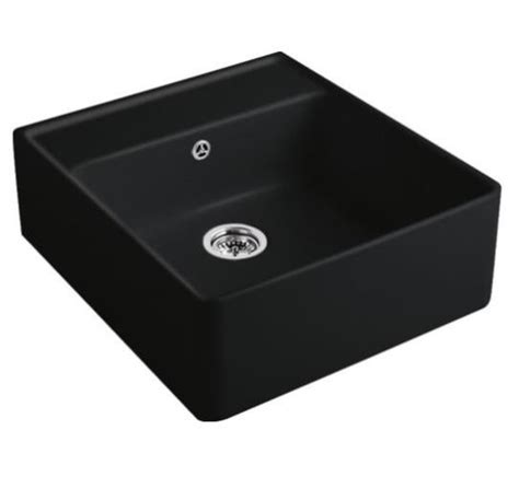 Evier Timbre Office VILLEROY ET BOCH Tradition Ebony CeramicPlus Avec