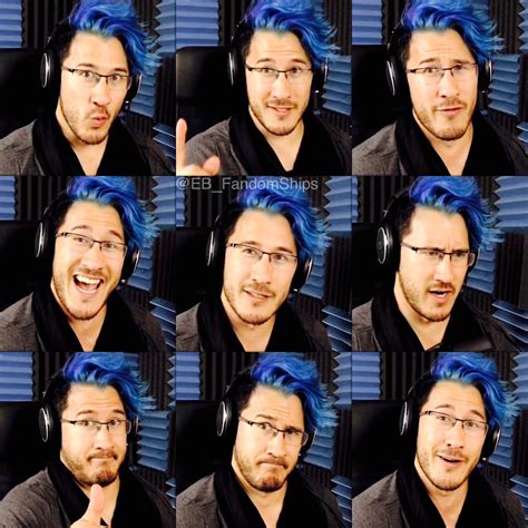 Markiplier Mark Edward Fischbach ️ Markiplier Markiplier Blue Hair