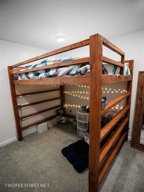 Diy Full Loft Bed How To Build