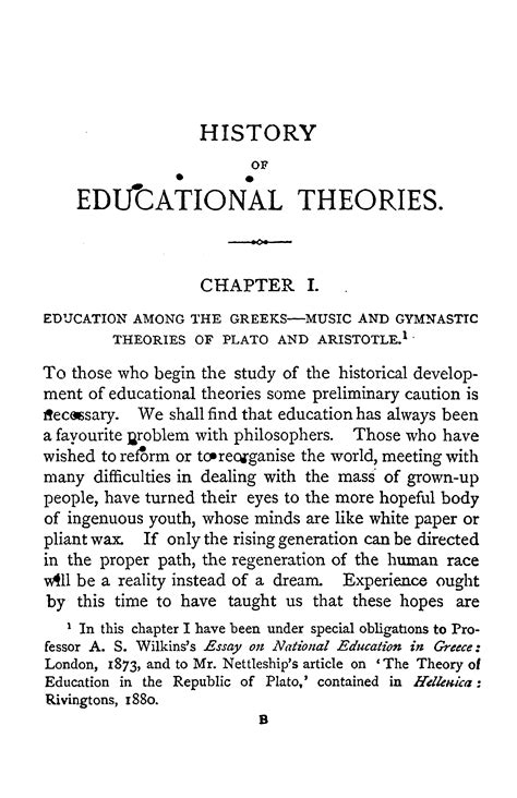 An introduction to the history of educational theories : Browning, Oscar, 1837-1923 : Free