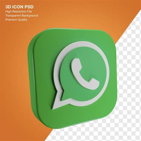 Logotipo De Whatsapp De Redes Sociales Psd En Icono Cuadrado D