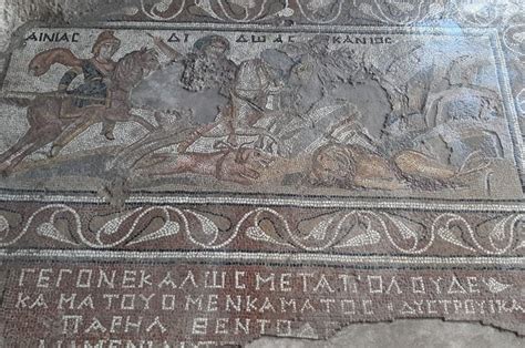 Hero of Trojan War Aeneas's peerless mosaic discovered in Türkiye ...