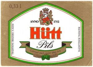 Drink Label H Tt Pils Hutt Brauerei Bettenhauser Gmbh Co Kg