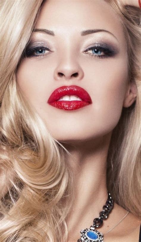 Pin On Sensual Makeup Makeup For Blondes Perfect Red Lips Beauty