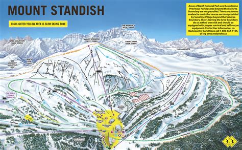 Sunshine Village Trail map - Freeride