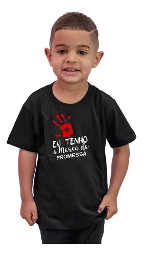 Camiseta Evangélica Infantil Eu Tenho A Marca Da Promessa