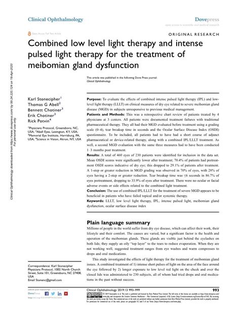 Combined Low Level Light Therapy And Intense Pulsed Light Therapy For