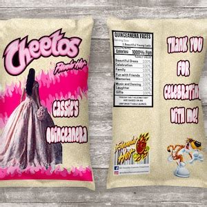 Cheetos Chip Bag Flamin Hot Party Favor Cheetos Chip Bags Hot Birthday Cheetos Wedding
