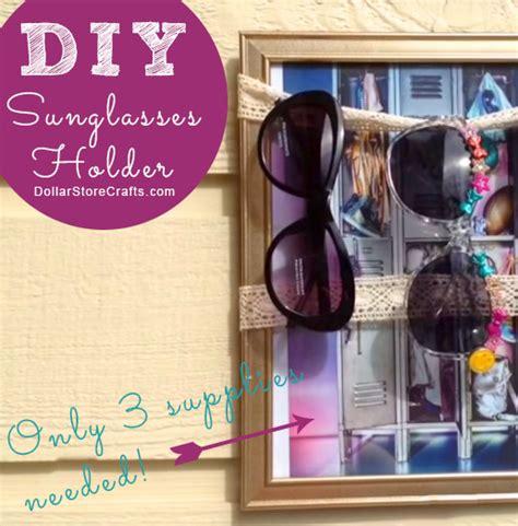 Tutorial Diy Sunglasses Holder Dollar Store Crafts