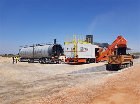 Ciber En Bauma Estreno Europeo De La Planta De Asfalto M Vil