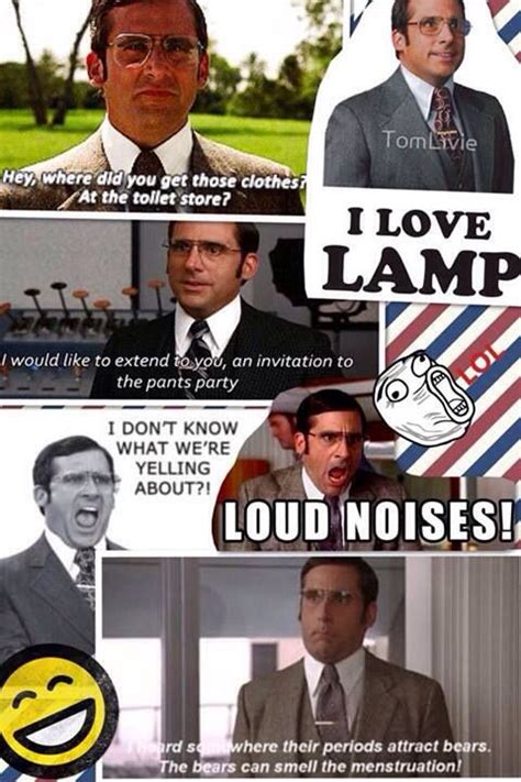 Anchorman quotes- I love brick | Funny movie lines, Funny movies ...