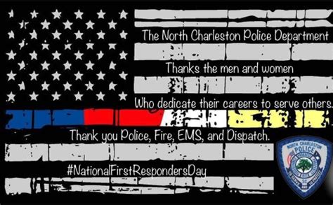 Ncpd Celebrates National First Responders Day City Of North