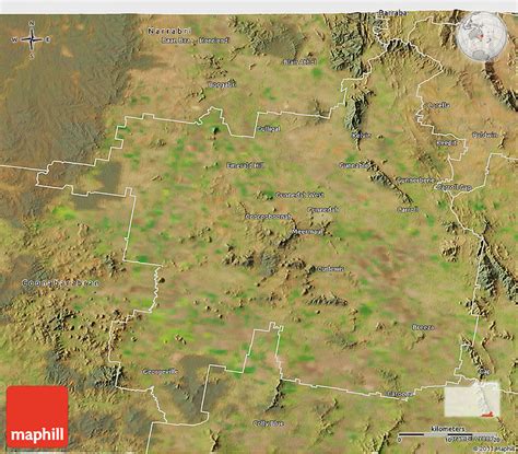 Satellite 3D Map of Gunnedah