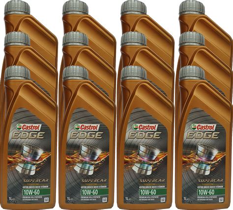 Castrol 10W-60 EDGE TITANIUM SUPERCAR 12X1L - Buy cheap