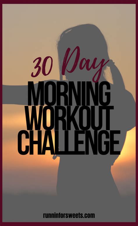 30 Day At Home Morning Workout Challenge Runnin For Sweets