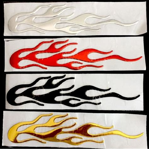 Flames Auto Car Decal Sticker/Badge/3D Flame Fire PVC Emblems DIY ...