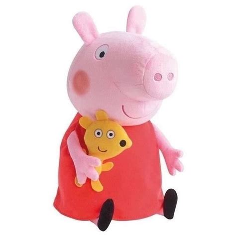 Peluche Peppa Pig Jemini Cm Rose Rouge Et Jaune Pour B B