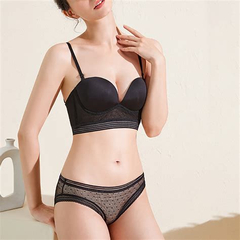 Feminine Comfortable Chinlon Push Up Lingerie Set 041289431 JJ S House