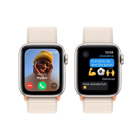 Apple Watch SE GPS Boîtier en aluminium lumière stellaire de 40mm