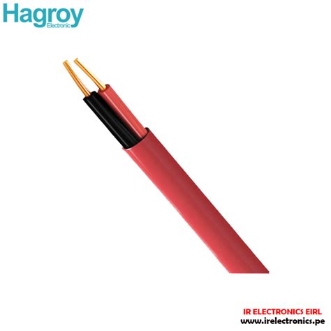 CABLE FPL CONTRA INCENDIO 2X18 AWG HAGROY LSZH2X18AWG Ir Electronics