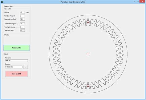 Planetary Gear Designer 1.04 - Download, Review, Screenshots