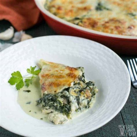 Easy Cheesy Low Carb Tuna Casserole With Spinach Low Carb Yum