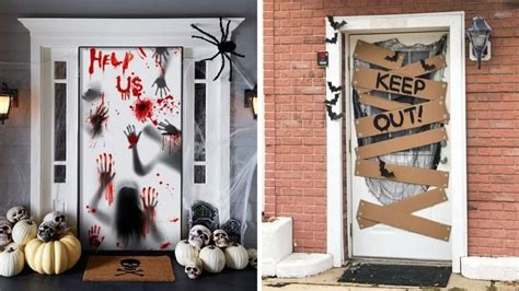 Estas Son Las Ideas M S Ingeniosas Para Decorar Una Puerta De Halloween