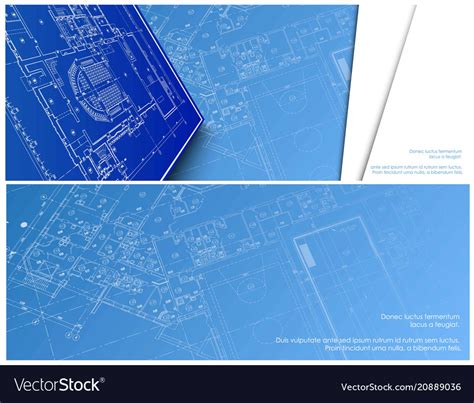 Architectural Banner For Facebook Design Vector Image