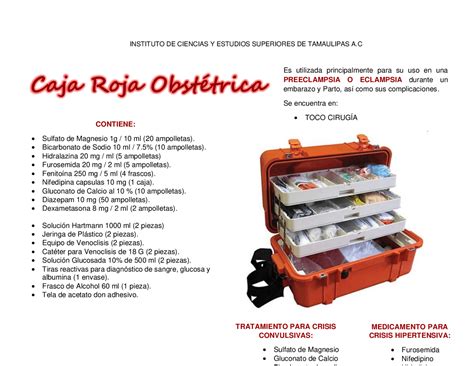 CAJA OBSTETRICA ROJA Y ROSA Apuntes de Enfermería Docsity