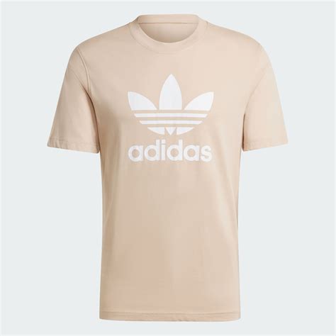 Clothing Adicolor Trefoil Tee Beige Adidas Qatar