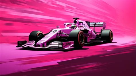 Premium Photo | 2020 F1 Car Racing On Pink Background