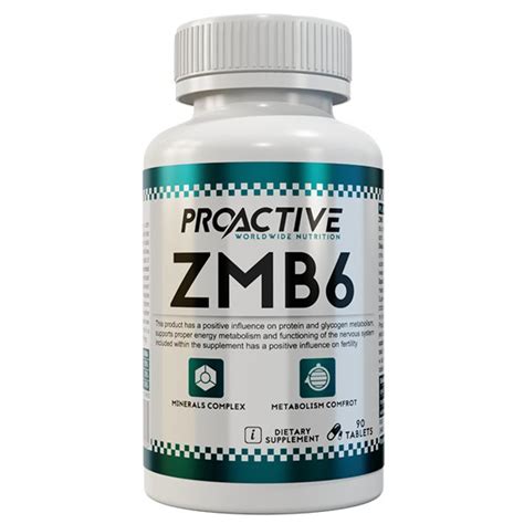 Zmb Cynk Magnez Witamina B Proactive Tabletek Proactive