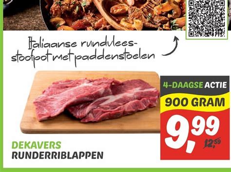 Dekavers Runderriblappen Gram Aanbieding Bij Dekamarkt