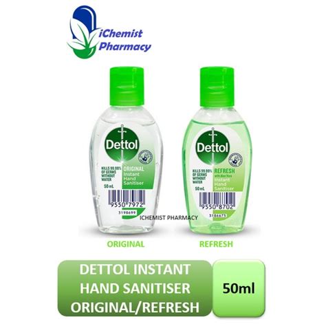 Dettol Instant Hand Sanitizer 50ml Original Refresh Shopee Malaysia