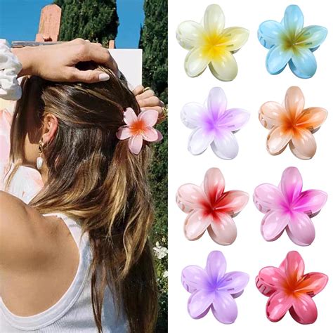 Kunststoff Blumen Haarklammer Gro St Ck Kavya Flower Hair Clip