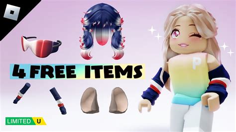 ♡まだ間に合う♡4つの無料限定アイテム【roblox】まだ間に合うかもしれない4つの無料限定アイテムを紹介するよ♡【ロブロックス】get 4