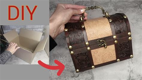 Diy 🌼cardboard Jewelry Chest 🌼Сундучок из картона своими руками 🌼 Youtube