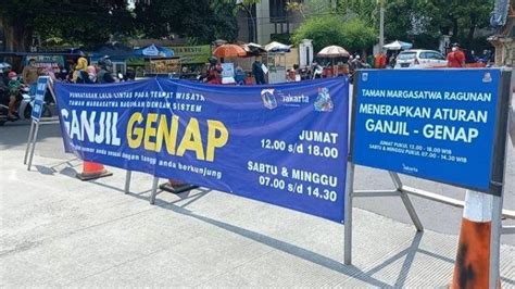 Dishub Dki Tiadakan Ganjil Genap Di Ruas Jalan Pada Desember