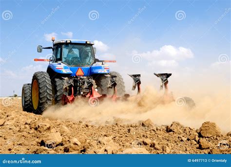 Tractor Working At The Field Stock Image Image Of Agriculture