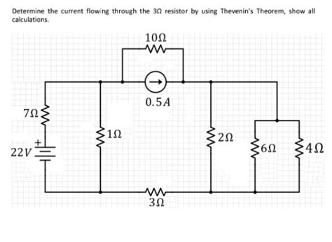 Solved Determine The Current Flowing Through The 3Ω Resistor