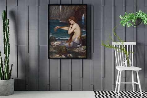 John William Waterhouse A Mermaid Canvas Poster Art Reproduction