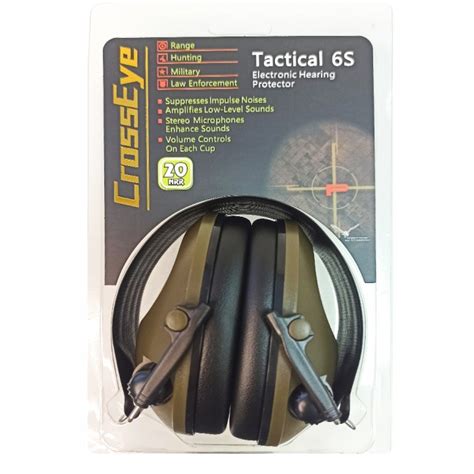Наушники для стрельбы CrossEye Tactical 6s активные купить с доставкой