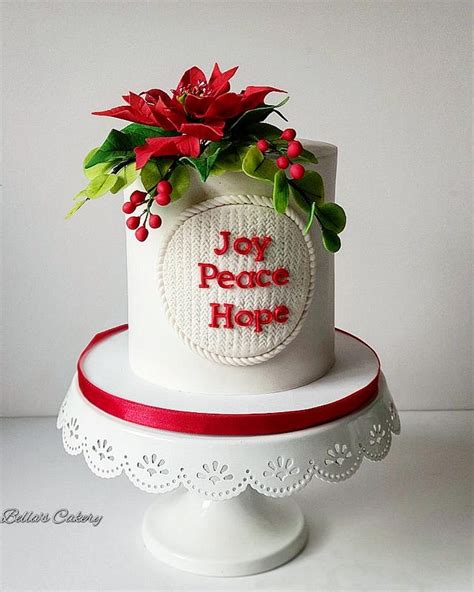 Merry Christmas Decorated Cake By Bella S Cakes Cakesdecor