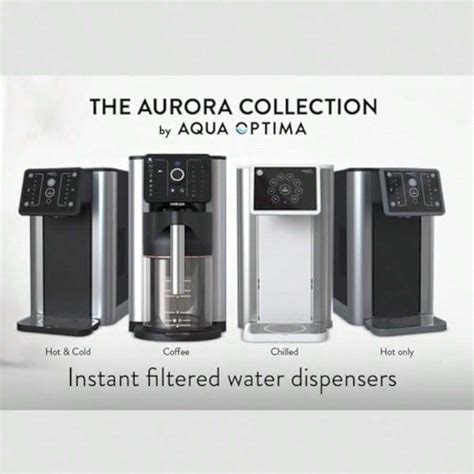 Aqua Optima Aurora L Instant Hot Cold Filter Water Dispenser Includes X Day Evolve Water